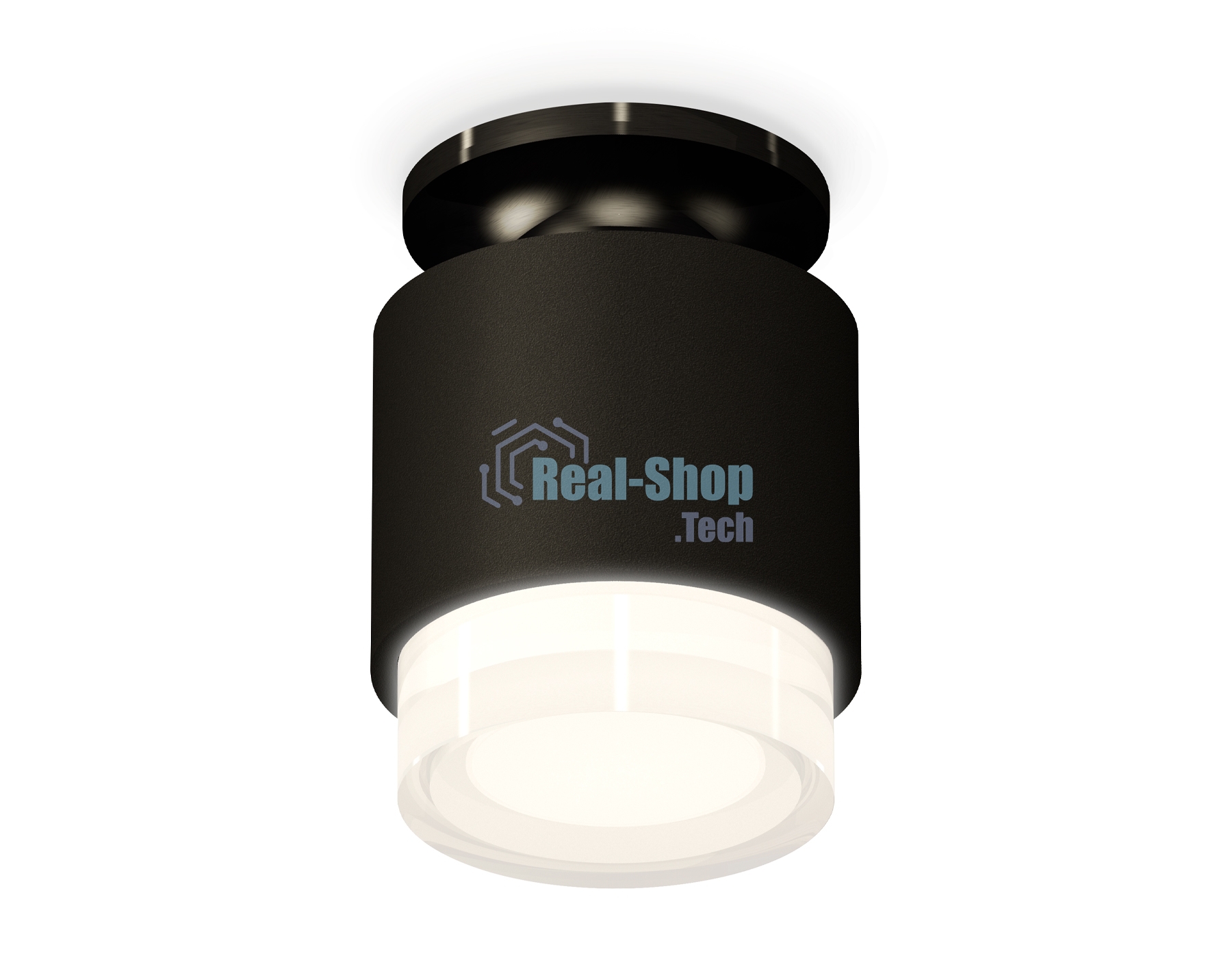Светильник Ambrella Light XS7511065 SBK/PBK/FR черный песок/черный полированный/белый матовый MR16 GU5.3 (N7926, C7511, N7160)
