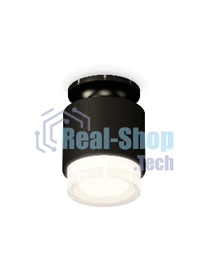 Светильник Ambrella Light XS7511065 SBK/PBK/FR черный песок/черный полированный/белый матовый MR16 GU5.3 (N7926, C7511, N7160)