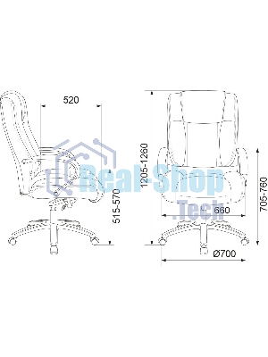 Кресло руководителя Бюрократ T-9925SL Fabric темно-серый Holland 18 крестов. металл хром
