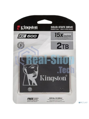 Накопитель SSD Kingston KC600, 2Tb, SATA III, 2.5