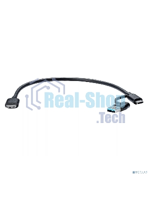 Кабель соединительный Telecom TUS714-0.3M 2-in-1 USBA+C to USB3.0 MicroBM 5Gbps, 0.3m