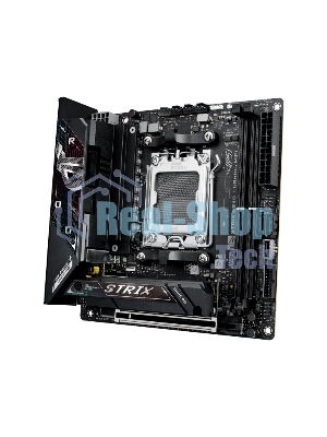 Материнская плата ASUS ROG STRIX B850-I GAMING WIFI, AM5, AMD B850, 2xDDR5, 2xM.2, 2xSATA, PCIe 4.0 x16, 1xHDMI, 1xUSB Type-C, 1x2.5Gb LAN, Wi-Fi 7, Bluetooth 5.4, 5xUSB-A 10Gbps, 1xUSB-C 20Gbps, 2xUSB-A 2.0, 3x3.5 мм, S/PDIF, 7.1, Mini-ITX