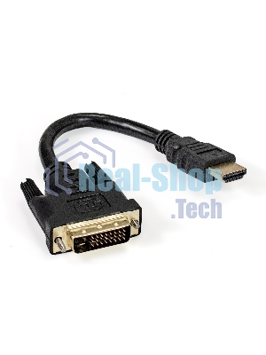 Кабель-адаптер HDMI-DVI-D ExeGate EX-CC-HDMIM-DVIM (19M/25M, позолоченные контакты)
