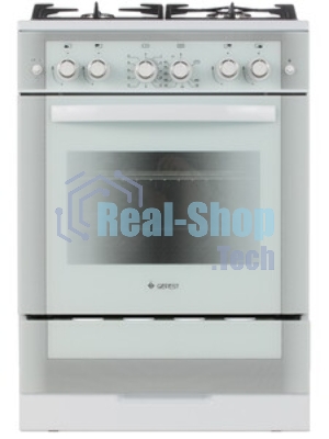 Плита газовая Gefest ПГ 6500-02 0042 белый, конфорок 4 шт, духовка 52 л, 60 см x 85 см x 60 см