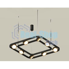 Светильник Ambrella light XB9182102/8 SBK/PYG черный песок/золото желтое полированное GX53 (C9182, N8124)
