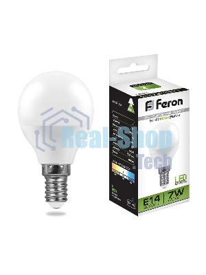 Лампа светодиодная Feron LB-95 7W 230V E14 4000K G45