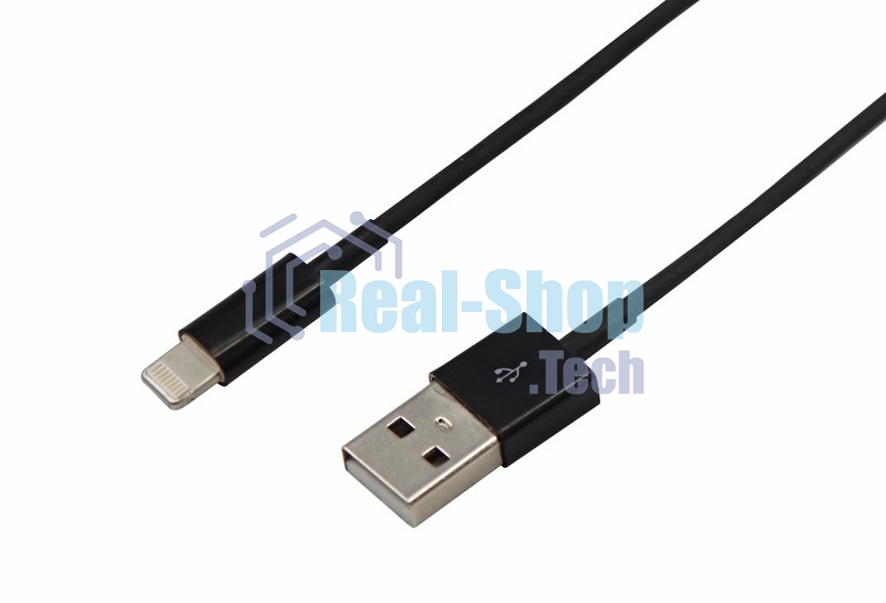 Кабель USB Rexant для iPhone 5/6/7 моделей шнур 1 м черный