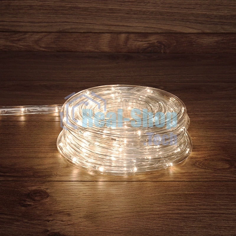 Дюралайт Neon-night LED фиксинг (2W), 24 LED/м, теплый белый, 10 м