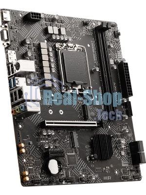 Материнская плата MSI PRO H610M-G, LGA 1700, Intel H610, 2xDDR5, 4xSATA, 1xM.2, 1xPCIe 4.0 x16, 1xPCIe 3.0 x1, 1xHDMI, 1xDP, 1xVGA, 1xRJ45 1Gb, 2xUSB-A 3.2 Gen 1, 4xUSB-A 2.0, 3x3.5мм, 7.1, mATX