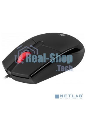 Мышь проводная Defender Delta MM-523 черный, 1000 dpi, USB, кнопки - 3