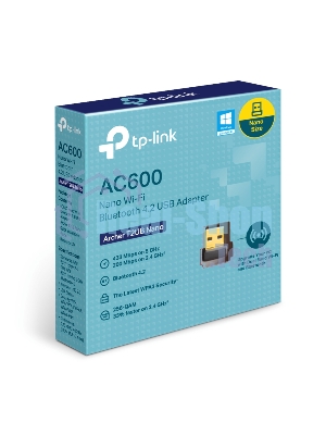 Ультракомпактный двухдиапазонный Wi-Fi USB-адаптер TP-Link Archer T2UB Nano AC600 Bluetooth 4.2