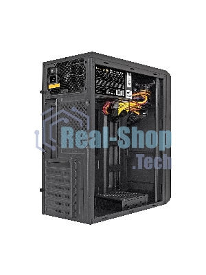Компьютерный корпус Miditower ExeGate XP-332 Black, ATX, (XP600, Black,120мм), 2*USB, Audio