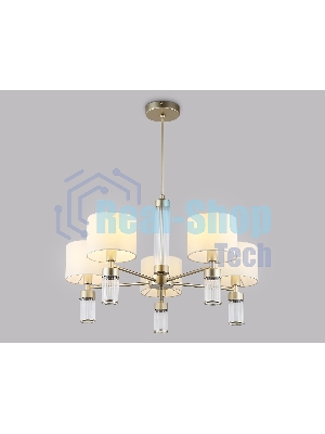 Люстра Ambrella light LH71301/5 CGD/WH золото/белый E14/5 max 40W D680*740