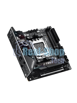 Материнская плата ASUS ROG STRIX B850-I GAMING WIFI, AM5, AMD B850, 2xDDR5, 2xM.2, 2xSATA, PCIe 4.0 x16, 1xHDMI, 1xUSB Type-C, 1x2.5Gb LAN, Wi-Fi 7, Bluetooth 5.4, 5xUSB-A 10Gbps, 1xUSB-C 20Gbps, 2xUSB-A 2.0, 3x3.5 мм, S/PDIF, 7.1, Mini-ITX