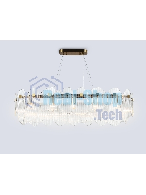Светильник Ambrella light LH31255/12 BS/CL латунь/прозрачный E14*12 max 40W 1000*340*270