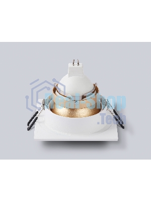 Встраиваемый точечный светильник Ambrella light TN102827 WH/GD белый/золото GU5.3 92*92*50