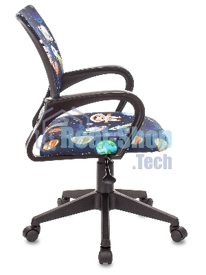 Кресло Бюрократ BuroKIDS 1 черный, ткань, 120 кг