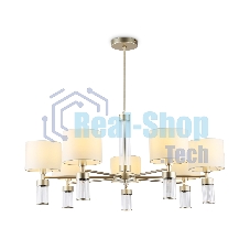 Люстра Ambrella light LH71303/7 CGD/WH золото/белый E14/7 max 40W D860*740