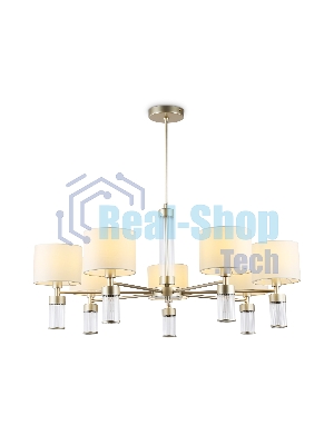 Люстра Ambrella light LH71303/7 CGD/WH золото/белый E14/7 max 40W D860*740