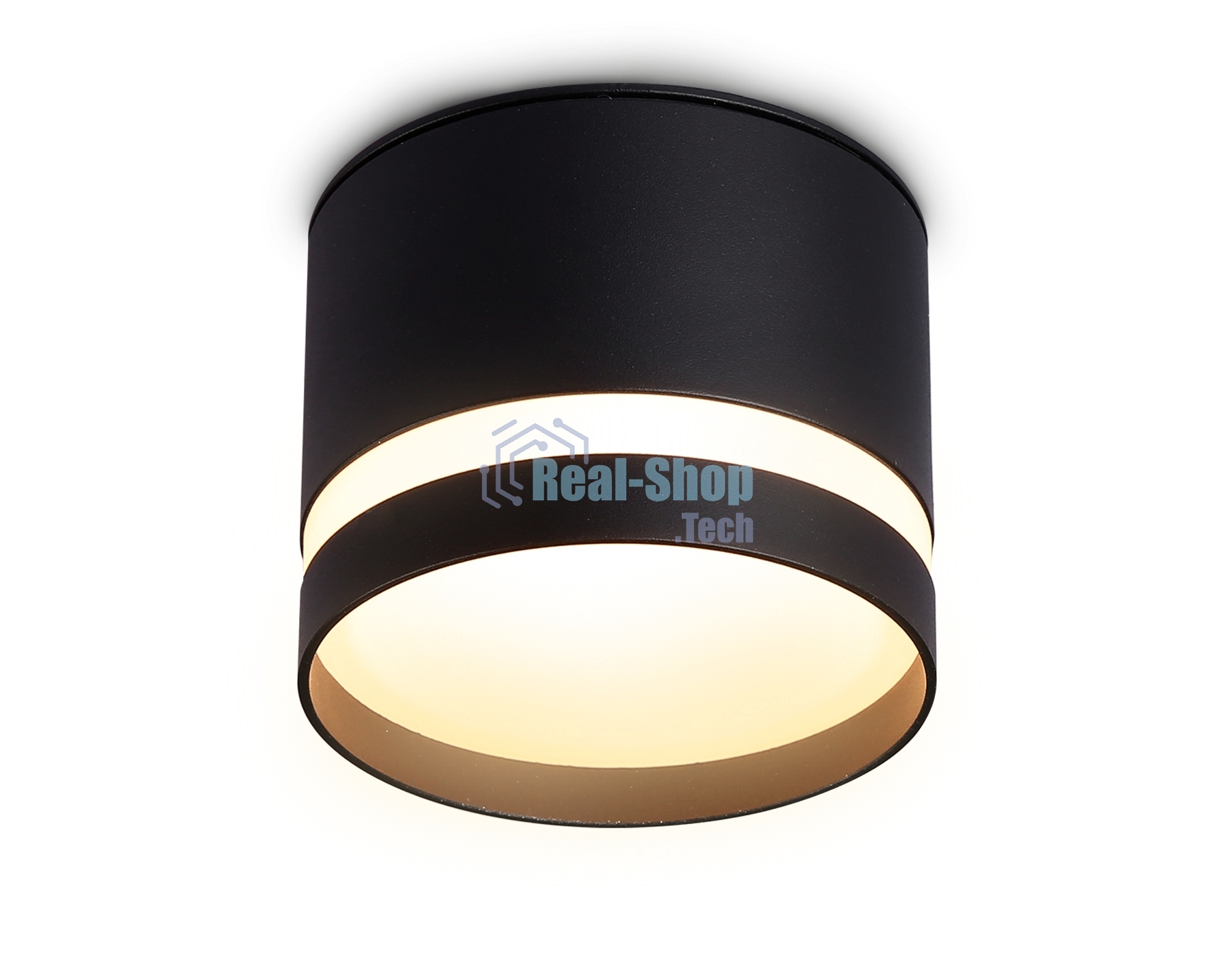 Светильник Ambrella light TN6572 BK черный IP44 GX53 max 15W D82*65