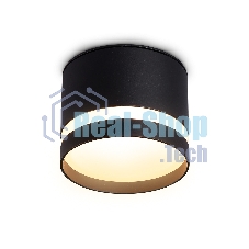 Светильник Ambrella light TN6572 BK черный IP44 GX53 max 15W D82*65