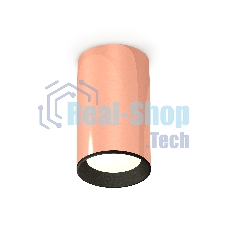 Светильник Ambrella Light XS6326002 PPG/SBK золото розовое полированное/черный песок MR16 GU5.3 (C6326, N6102)