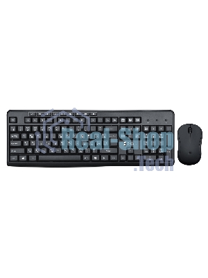 Комплект клавиатура+мышь Oklick 225M беспроводной, USB, 1200 DPI, чёрный