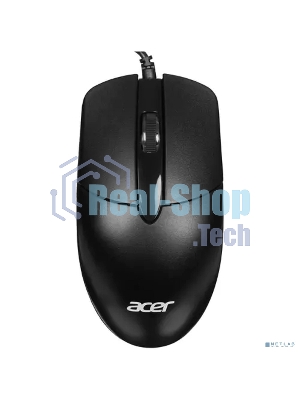 Мышь проводная Acer OMW300 черный, 1200 dpi, USB, кнопки - 3
