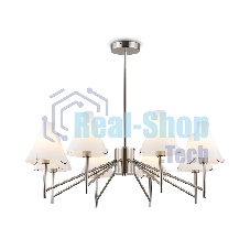 Люстра Ambrella light LH57125/8 SN/FR никель/белый матовый E14/8 max 40W D800*650
