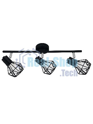 Светильник Ambrella light TR8622/3 BK/CH черный/хром E27*3 max 40W 460*91*175