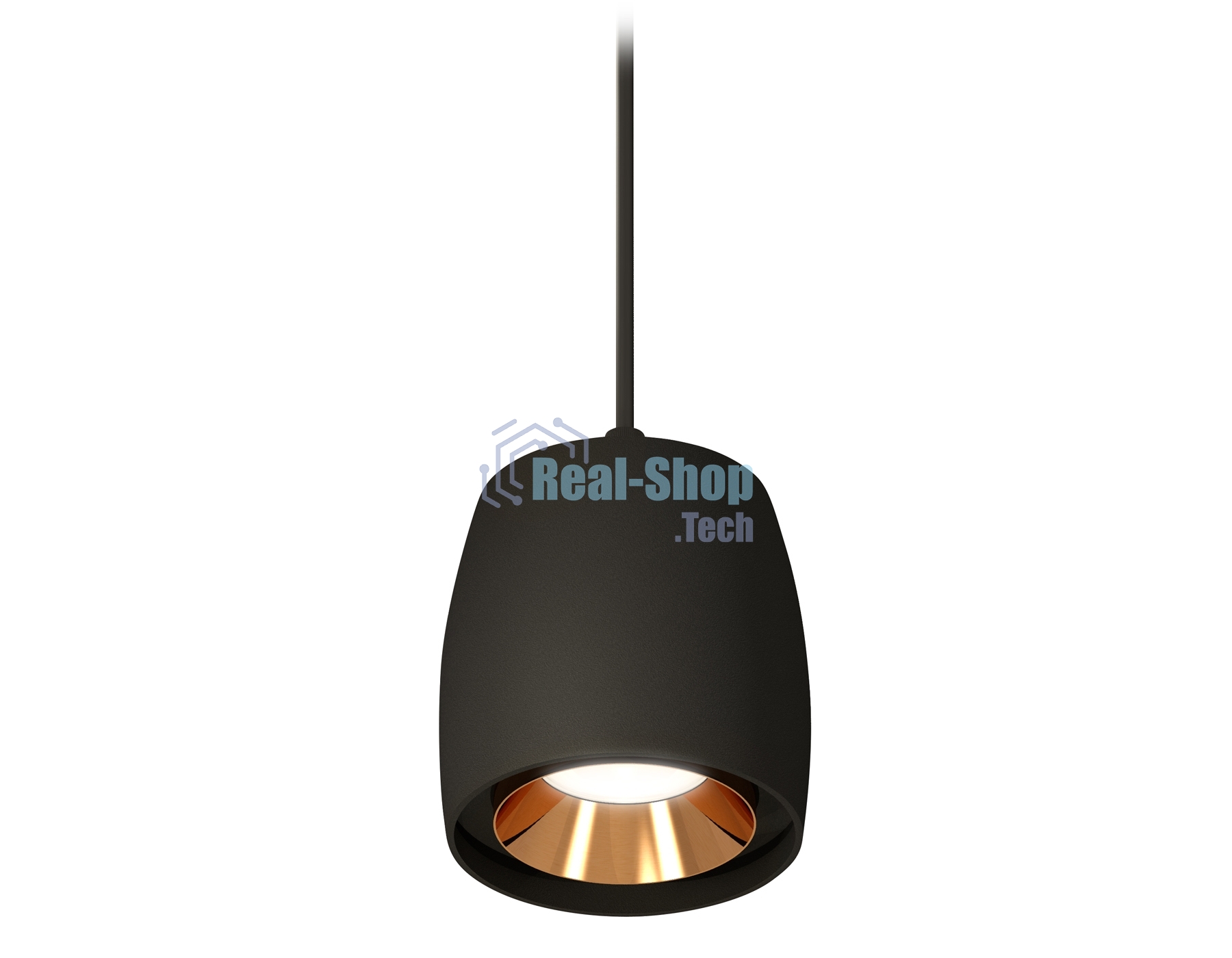 Светильник Ambrella Light XP1142001 SBK/PYG черный песок/золото желтое полированное MR16 GU5.3 (A2311, C1142, N7034)
