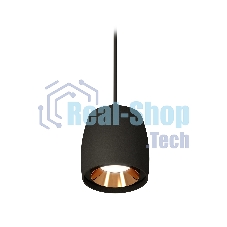 Светильник Ambrella Light XP1142001 SBK/PYG черный песок/золото желтое полированное MR16 GU5.3 (A2311, C1142, N7034)