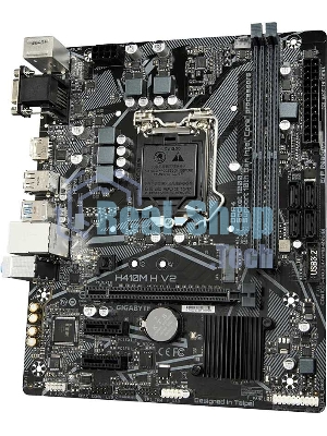 Материнская плата Gigabyte H410M H V2 (2.0/2.1), LGA 1200, Intel H470, 2xDDR4, 4xSATA, 1xM.2, 1xPCIe 3.0 x16, 2xPCIe 3.0 x1, 1xHDMI, 1xVGA, 1x 1Gb LAN, 2xUSB-A 3.2 Gen 1, 4xUSB-A 2.0, 3x3.5 мм, 7.1, Micro ATX