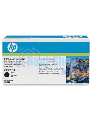 Картридж лазерный HP CE260X черный для CLJ CP4525 17000 стр.