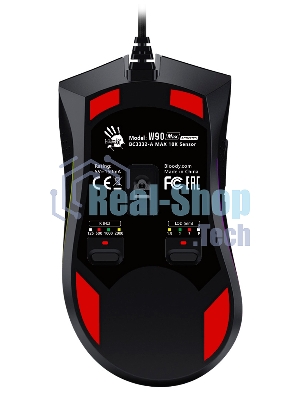 Мышь проводная A4Tech Bloody W90 Max черный, 10000 dpi, USB, кнопки - 10