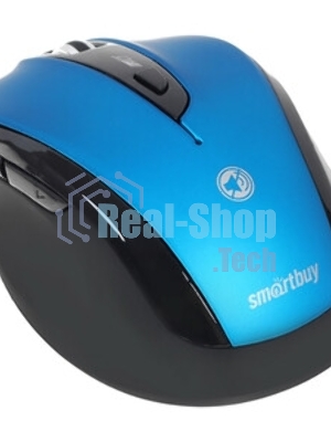Мышь беспроводная беззвучная Smartbuy 612AG синяя, Blue LED SBM-612AG-BK