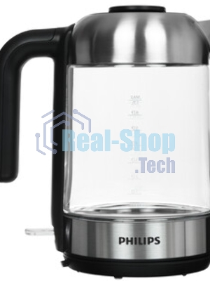 Чайник электрический Philips HD9339/80 1.7 л, 2200 Вт, прозрачный (корпус: стекло)