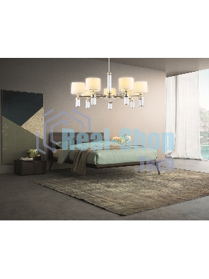 Люстра Ambrella light LH71303/7 CGD/WH золото/белый E14/7 max 40W D860*740