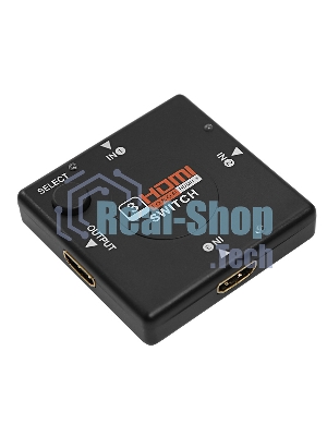 Переключатель Rexant гнездо HDMI на 3 гнезда HDMI, без питания, пластик