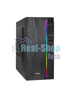 Компьютерный корпус Minitower ExeGate mEVO-9302-RGb (mATX, без БП, 2хUSB+1хUSB 3.0, HD аудио, черный с RGb подсветкой)