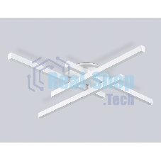 Потолочный светодиодный светильник Ambrella light FL6281 WH белый 58W 3000K-6400K 700*700*85 (ПДУ ИК)