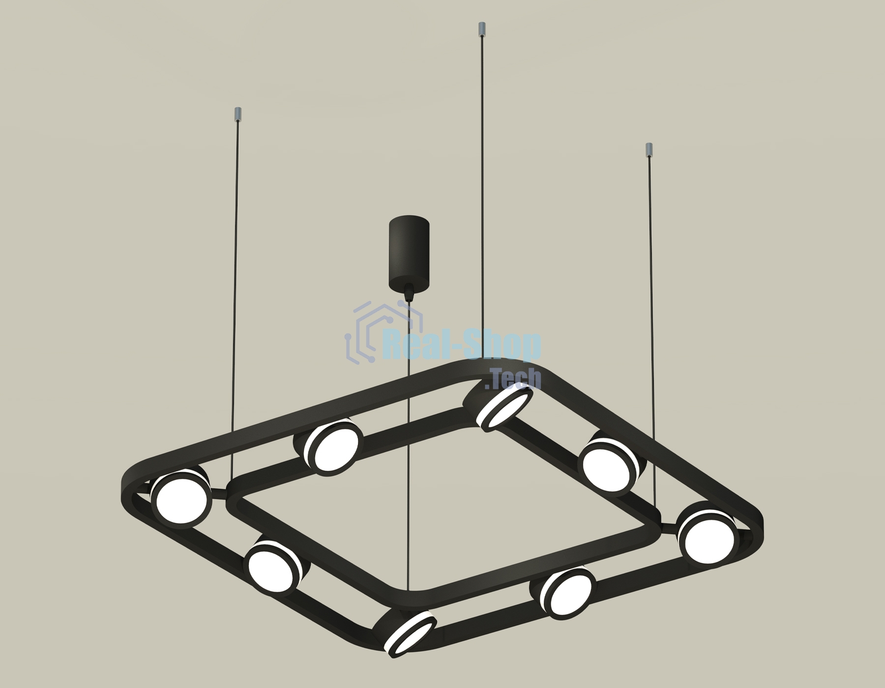 Светильник Ambrella light XB9182150/8 SBK/FR черный песок/белый матовый GX53 (C9182, N8415)