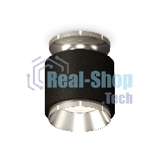Светильник Ambrella Light XS7511080 SBK/PSL черный песок/серебро полированное MR16 GU5.3 (N7927, C7511, N7032)