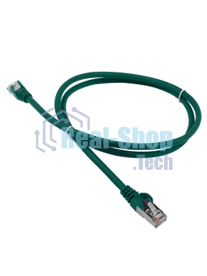 Патч-корд Lanmaster LSZH FTP кат.5e, 1.0 м, зеленый