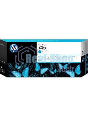 Картридж струйный HP 745 300мл голубой Ink Cartridge