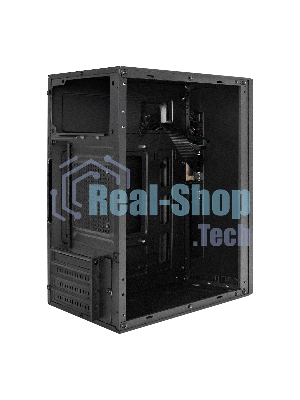 Компьютерный корпус Minitower ExeGate BAA-303-AAA350 (mATX, БП AAA350 с вент. 8см, 2хUSB, HD Audio, черный)