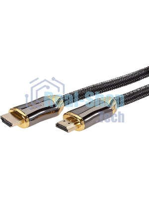 Кабель HDMI 19M/M,ver. 2.1, 8K@60 Hz 3m метал разъемы, нейлоновая оплетка Telecom TCG300-3M