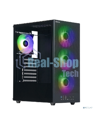 Компьютерный корпус Defender RaptorX черный,ATX,4fans,switchM/BSync