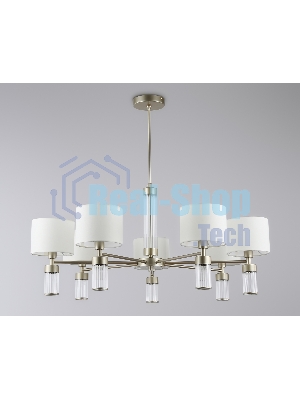 Люстра Ambrella light LH71303/7 CGD/WH золото/белый E14/7 max 40W D860*740
