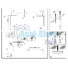 Светильник Ambrella light TR9586 BS латунь E14 max 40W 175*100*195